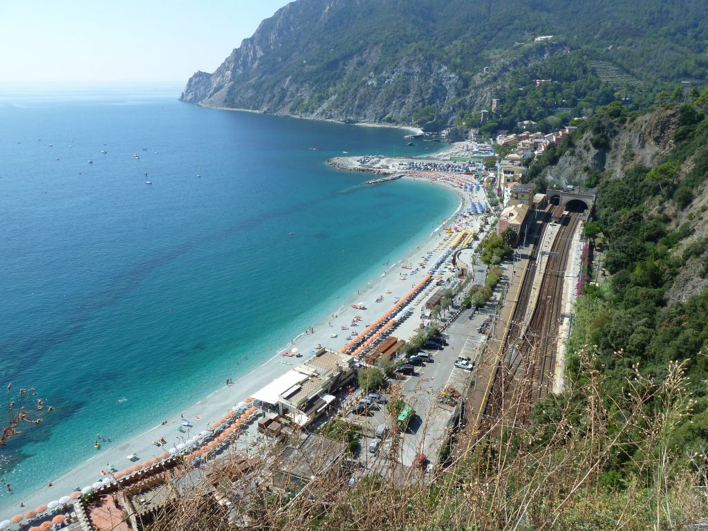 Second half of Monterosso, with the beaches, we took the scenic/high route there