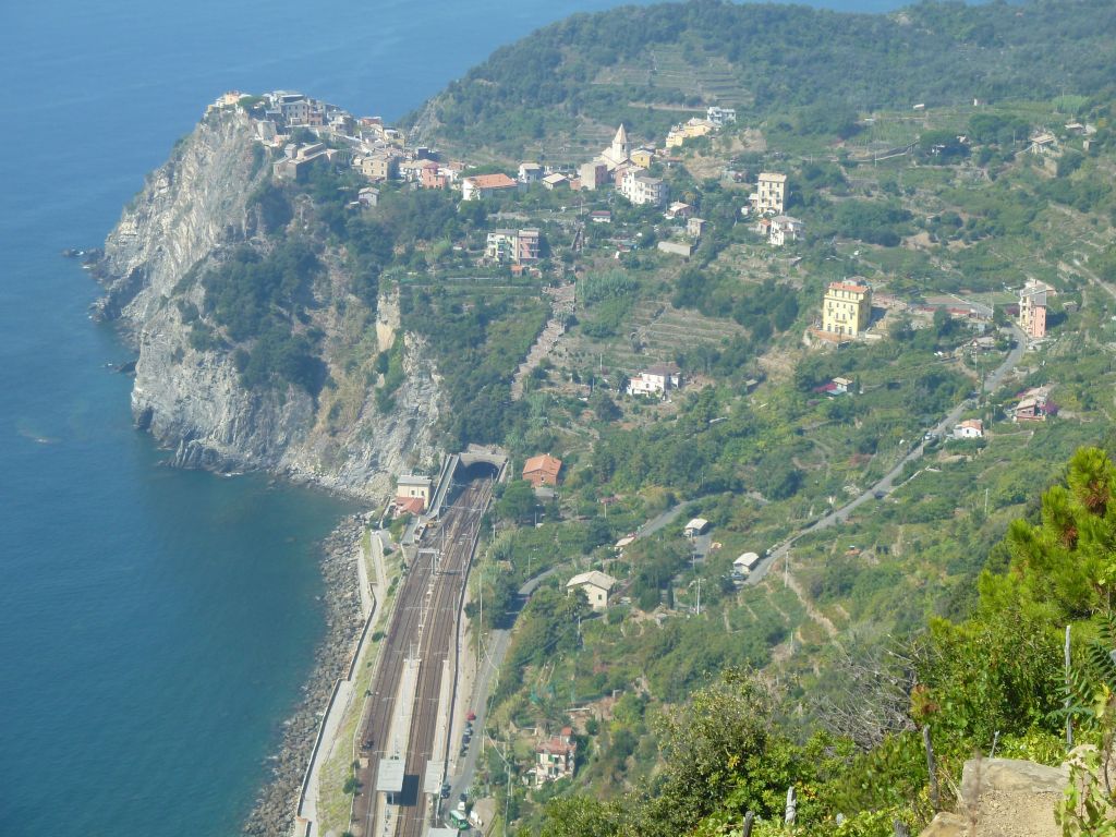View of Corniglia from the top