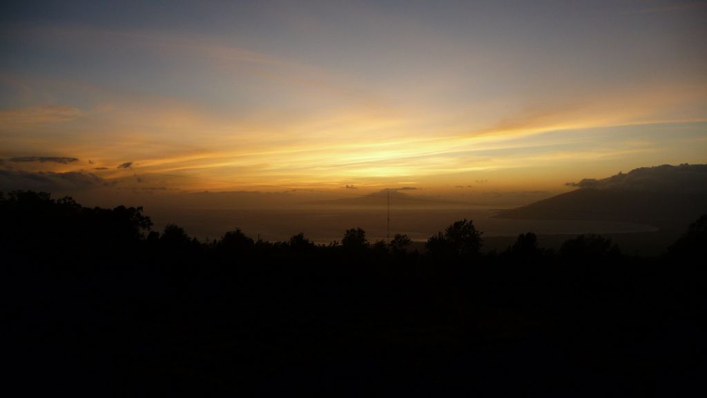 sunset from the side hills of Haleakala