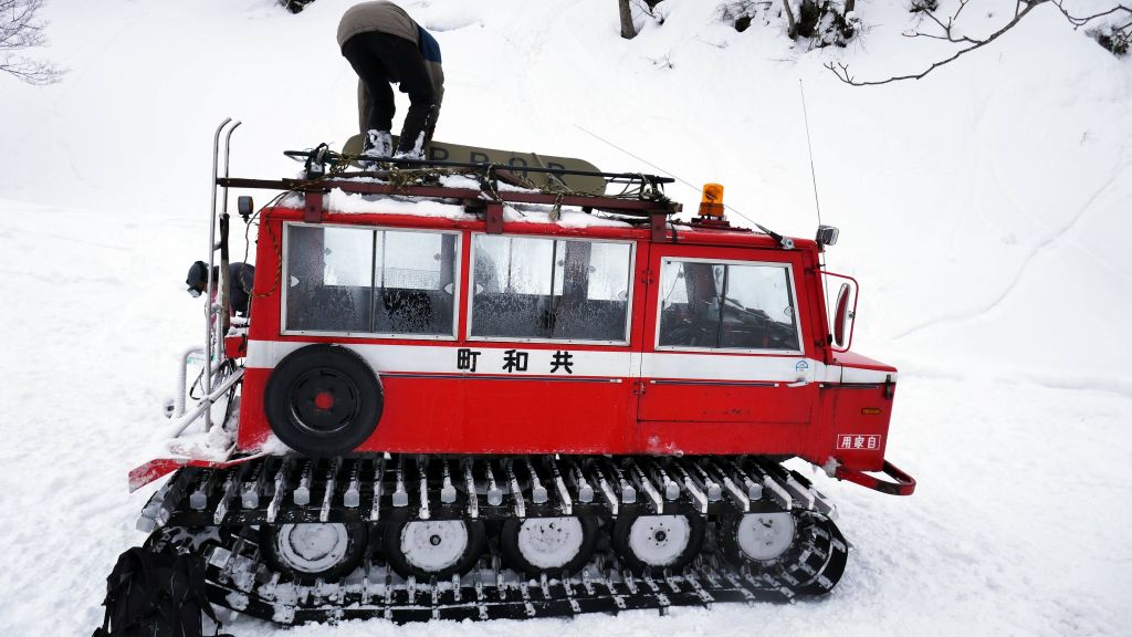 our new snowcat after the first one broke