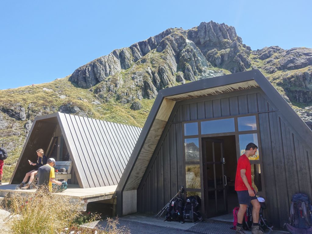 we had a lunch break by saddle shelter huts