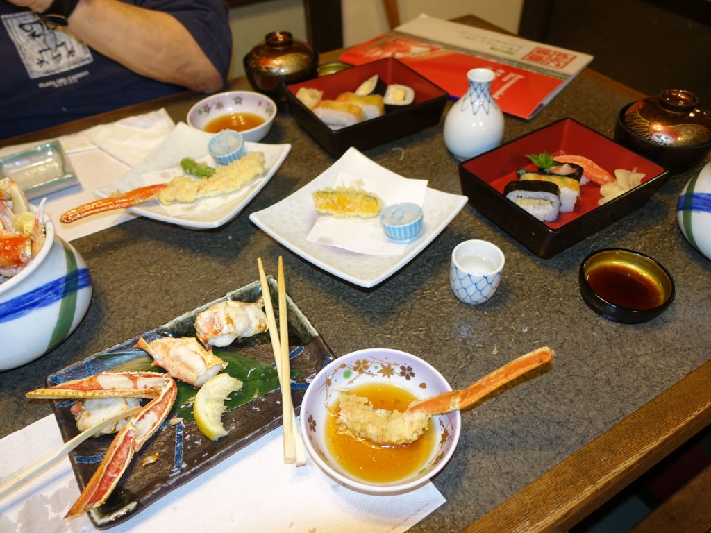 crab sushi, crab sashimi, crab any way you can think of :)