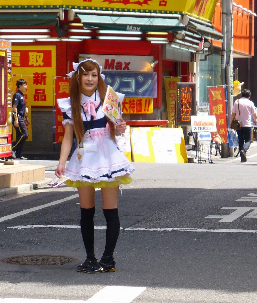 Maid cafes, we'll get back to this the next day...