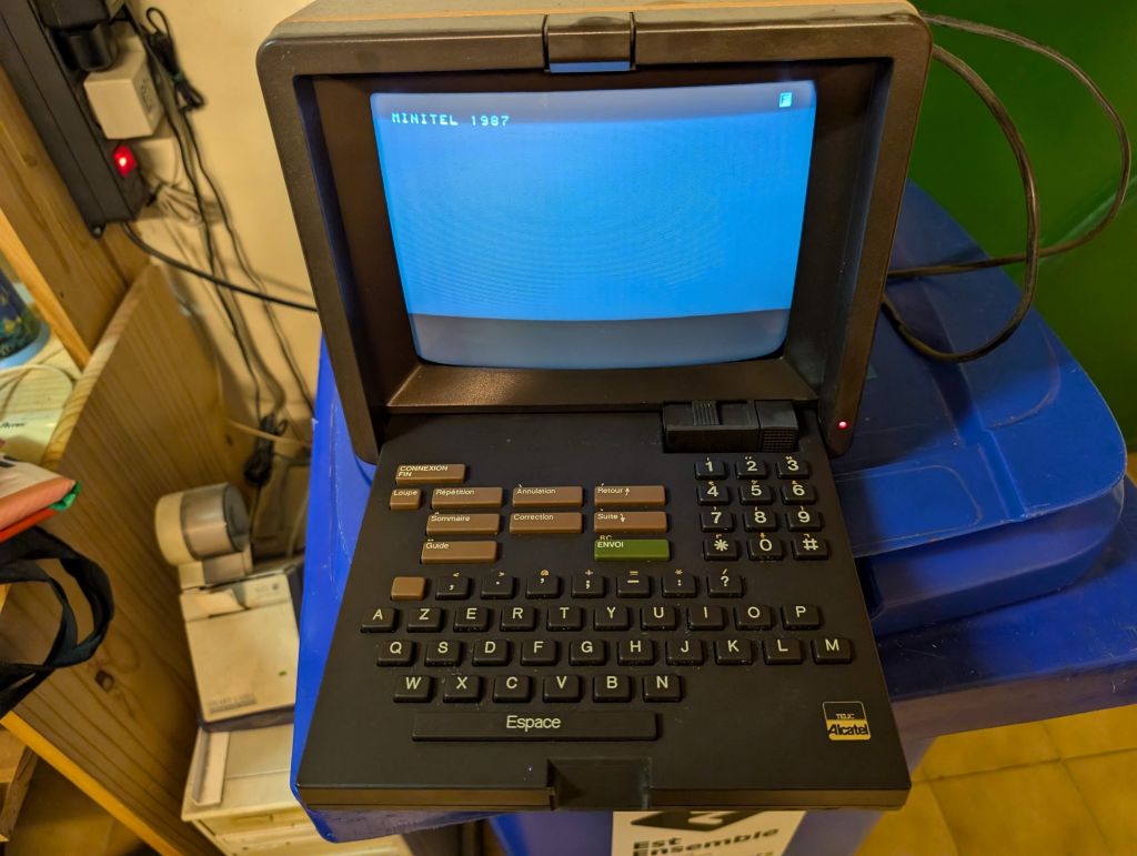 and old minitel I used, back in the days