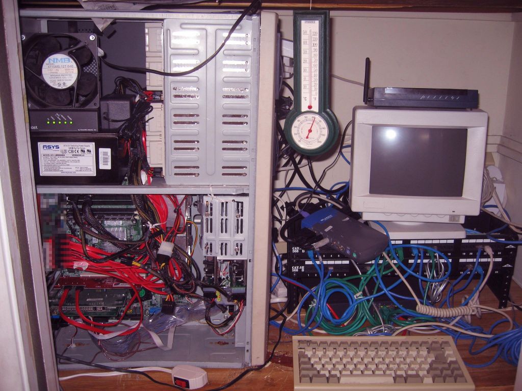 Years later, I was able to replace the 26 SCSI drive file server with a new one and 12 internal drives (SATA by then)