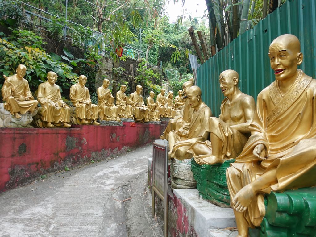the 10,000 Buddha temple was impressive