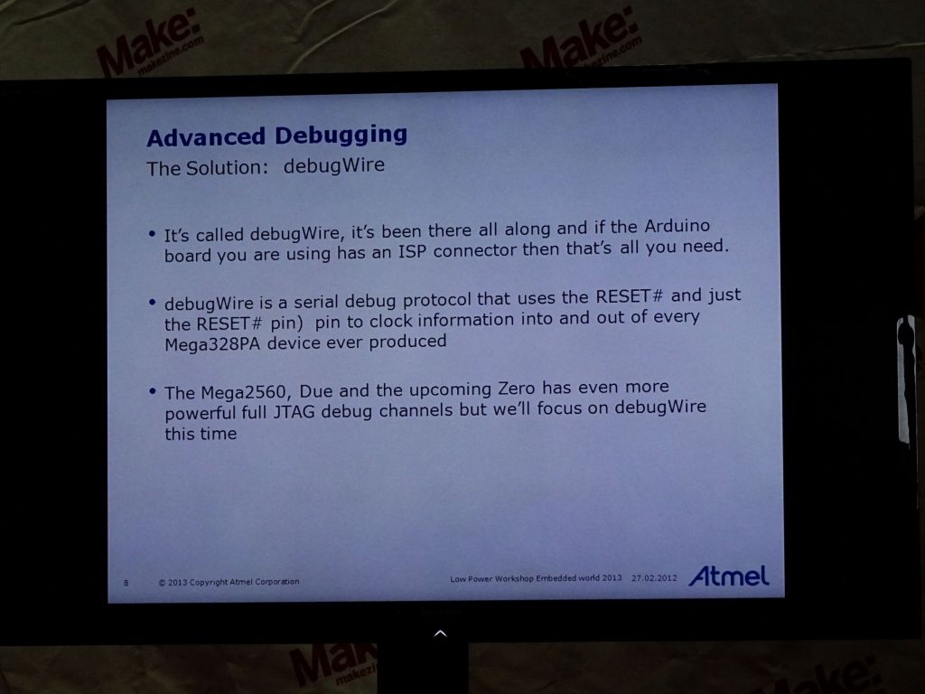 another talk from Atmel on arduino debugwire was very interesting too