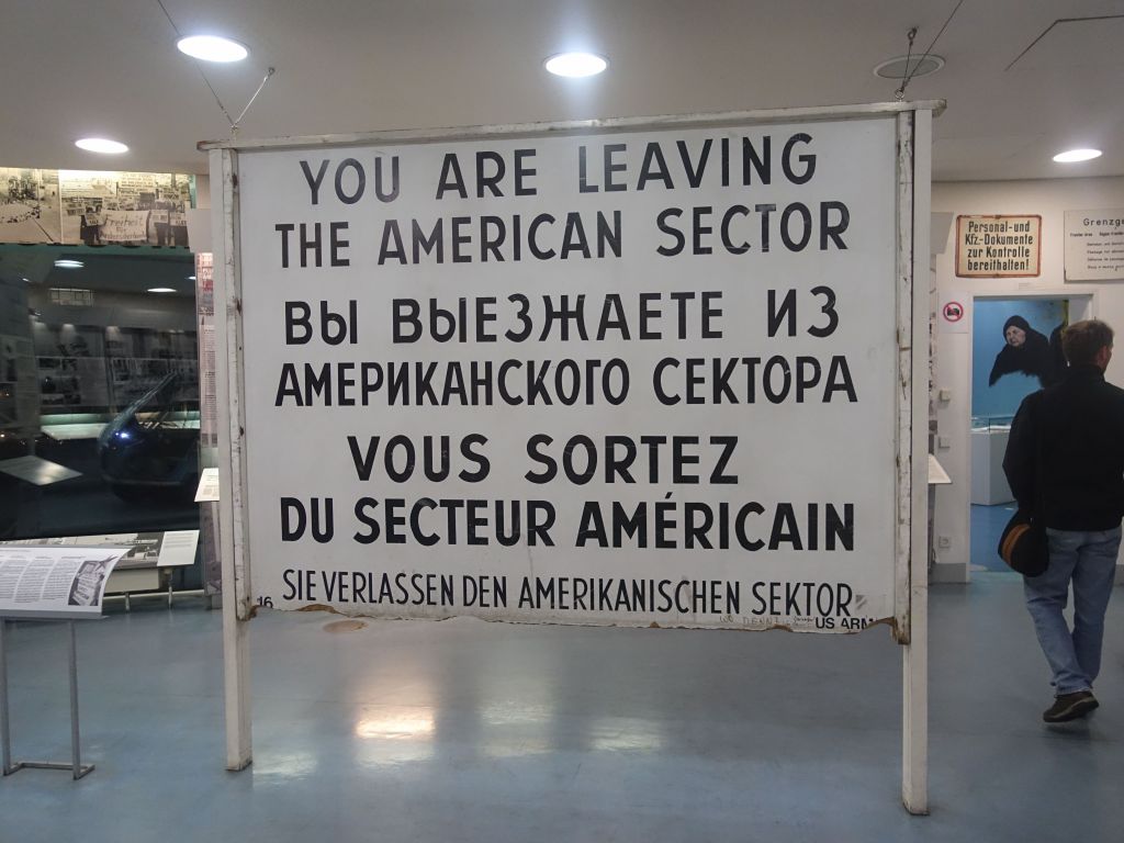 original sign from checkpoint charlie