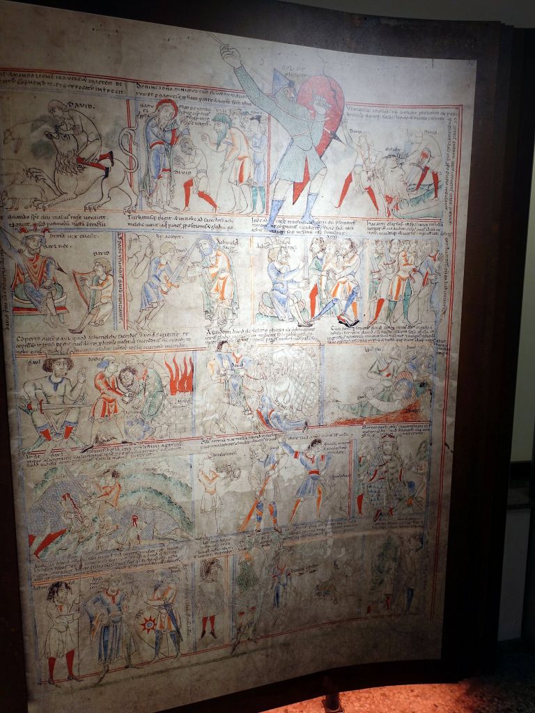 the museum pointed out that the first comic strips actually came from the egyptians