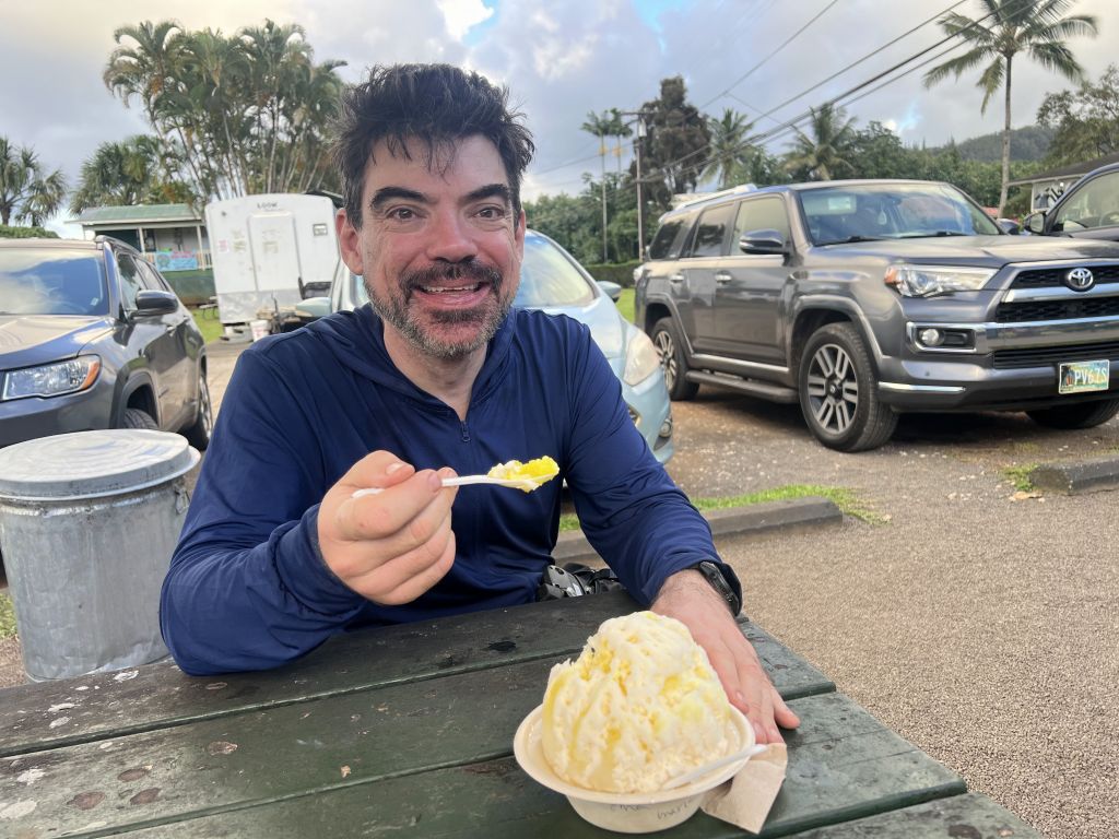 more shaved ice with ice cream